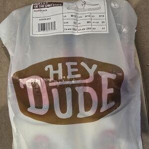 Size 10 Ohio State Hey Dude shoes, with logo. Never worn, new in bag.